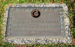 Florence Geneva <I>Smith</I> Cooper 