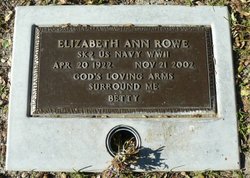 Elizabeth Ann “Betty” <I>Henry</I> Rowe 