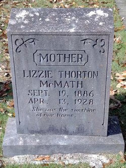 Lizzie(Lisa) <I>Thornton</I> McMath 