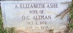 Ann Elizabeth “Bett” <I>Ashe</I> Altman 