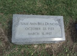 Arkie Ann <I>Bell</I> Duncan 