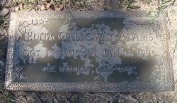 Edna <I>Galloway</I> Adams 