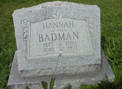 Hannah <I>Schultz</I> Badman 