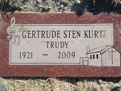 Gertrude “Trudy” <I>Sten</I> Kurtz 
