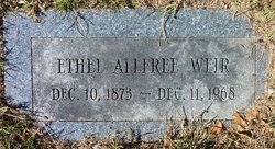 Ethel Gregg <I>Allfree</I> Weir 