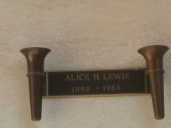 Alice H <I>Collins</I> Lewis 