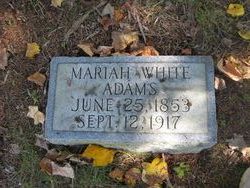 Mariah <I>White</I> Adams 