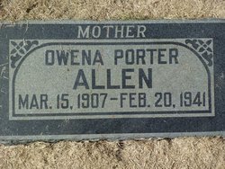 Owena <I>Porter</I> Allen 