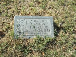 Alice Irene <I>Medders</I> Anders 