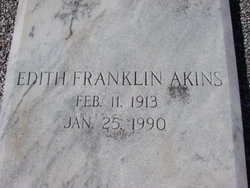 Edith <I>Franklin</I> Akins 