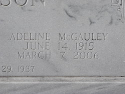 Adeline <I>McGauley</I> Anderson 
