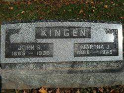Martha Jane “Mattie” <I>Roberts</I> Kingen 