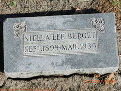 Stella Lee <I>Hutchinson</I> Burget 