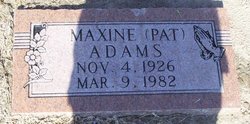Maxine “Pat” Adams 