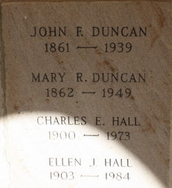 Ellen Jane <I>Duncan</I> Hall 