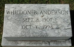 Whildon Ellen <I>Batson</I> Anderson 