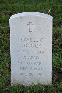 Lowell C Adcock 