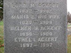 Maria E. <I>Van Valkenburg</I> Ackert 