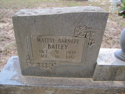 Mattye <I>Barnett</I> Bailey 