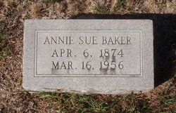 Annie Sue <I>Hundley</I> Baker 