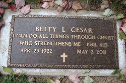 Betty Lee <I>Milbrandt</I> Cesar 