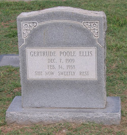 Gertrude <I>Poole</I> Ellis 