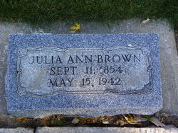 Julia Ann <I>Dean</I> Brown 