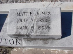Mattie <I>Jones</I> Brewton 