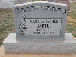 Martha Esther Bartel 