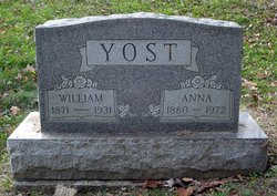 Anna Mary “Annie” <I>Klosterman</I> Yost 