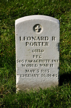 PFC Leonard R Porter 