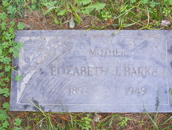 Elizabeth <I>Jones</I> Barker 