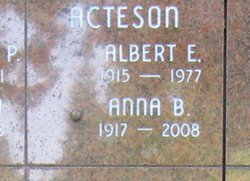 Anna B <I>Siskar</I> Acteson 