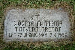Sr Mary Micina Matylda Arendt 