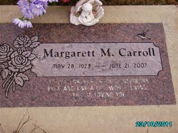 Margarett Mae “Maggie” <I>Morgan</I> Carroll 