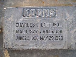 Charlotte “Lottie” <I>Lusk</I> Koons 