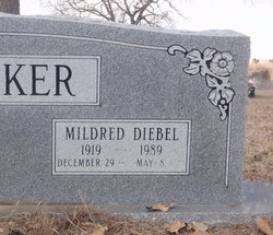 Mildred Martha <I>Diebel</I> Barker 
