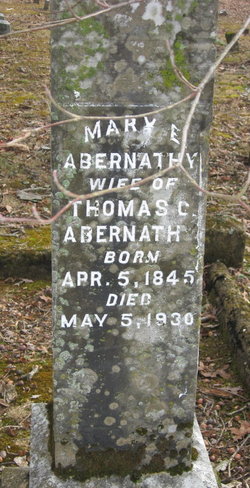 Mary Evelyn <I>Walker</I> Abernathy 