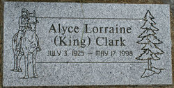 Alyce Lorraine “Babe” <I>King</I> Clark 