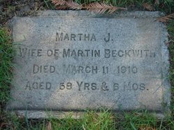 Martha Jane <I>Blake</I> Beckwith 