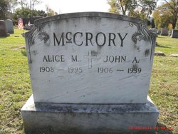 Alice M <I>Bowers</I> McCrory 