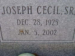 Joseph Cecil “Joe” Bright Sr.