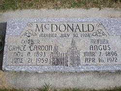 Grace Hinckley <I>Cardon</I> McDonald 