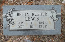 Bettie Lou <I>Rusher</I> Lewis 