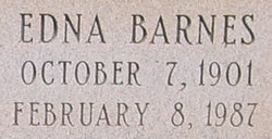 Edna <I>Barnes</I> Abernathy 