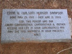 Edna Vivian <I>Wilson</I> Hudson Sampson 
