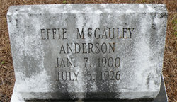 Effie <I>McGauley</I> Anderson 