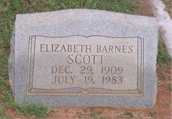Elizabeth <I>Barnes</I> Scott 