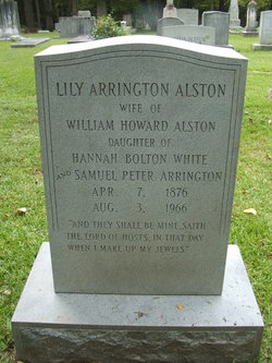 Lily <I>Arrington</I> Alston 