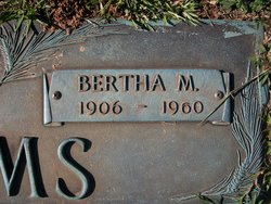 Bertha May <I>Bishop</I> Adams 